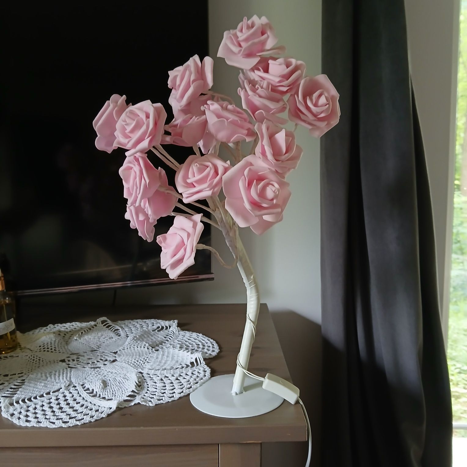 Lampka roze ozdobna