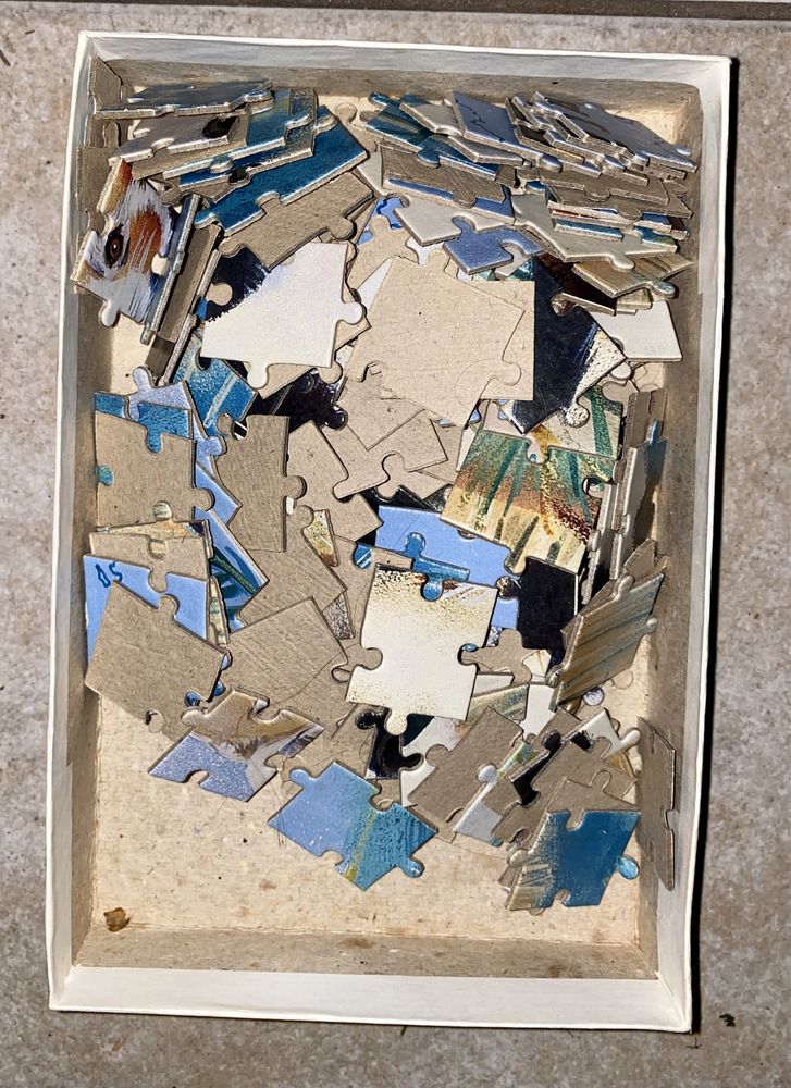 Układanka zwierzęta świata puzzle z okresu PRL