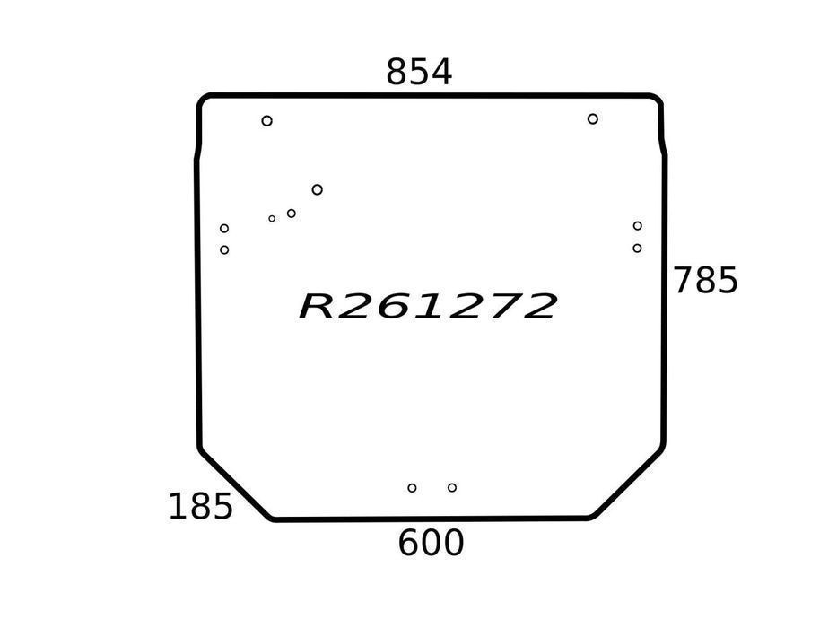 szyba tylna john deere