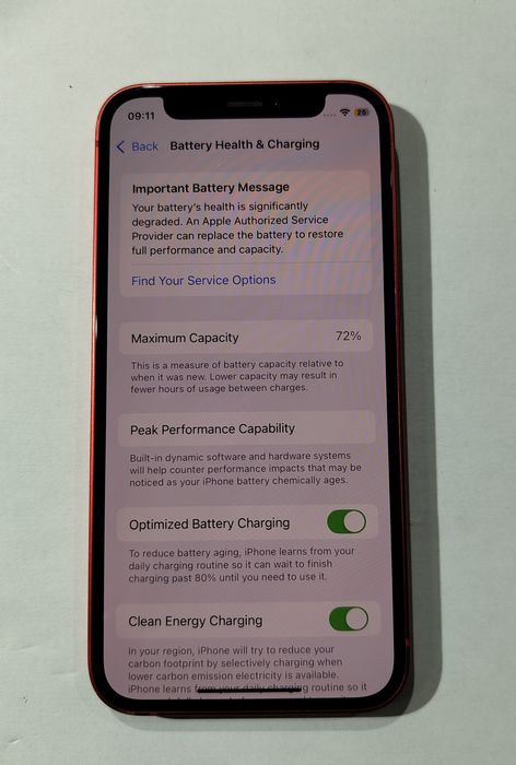 iPhone 12 mini 256Gb Vermelho.