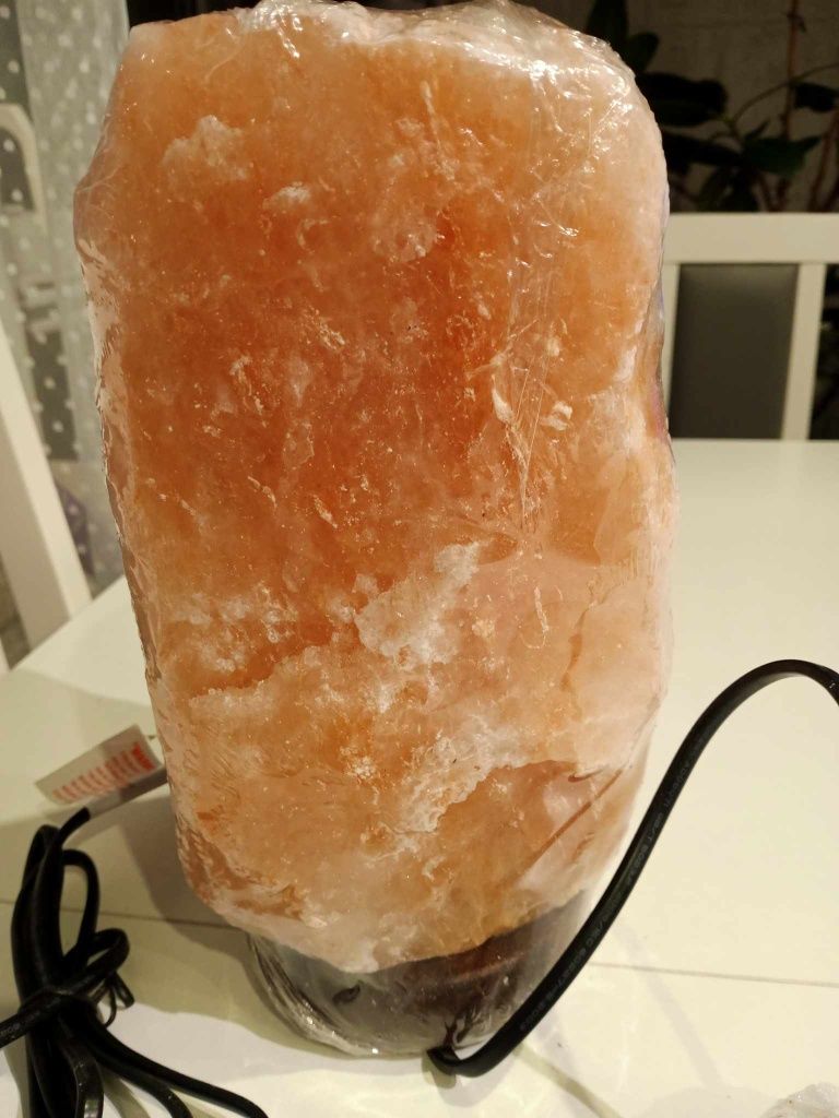 Naturalna lampa solna ręcznie wykonana, 25 cm