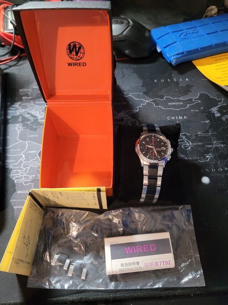 Wired zegarek męski by seiko chronograf