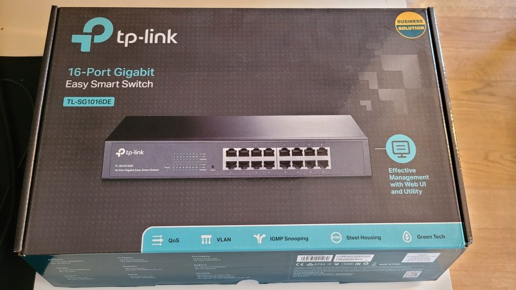 Switch TP-LINK TL-SG1016DE Gigabit Ethernet, 16 port Gigabit idealny
