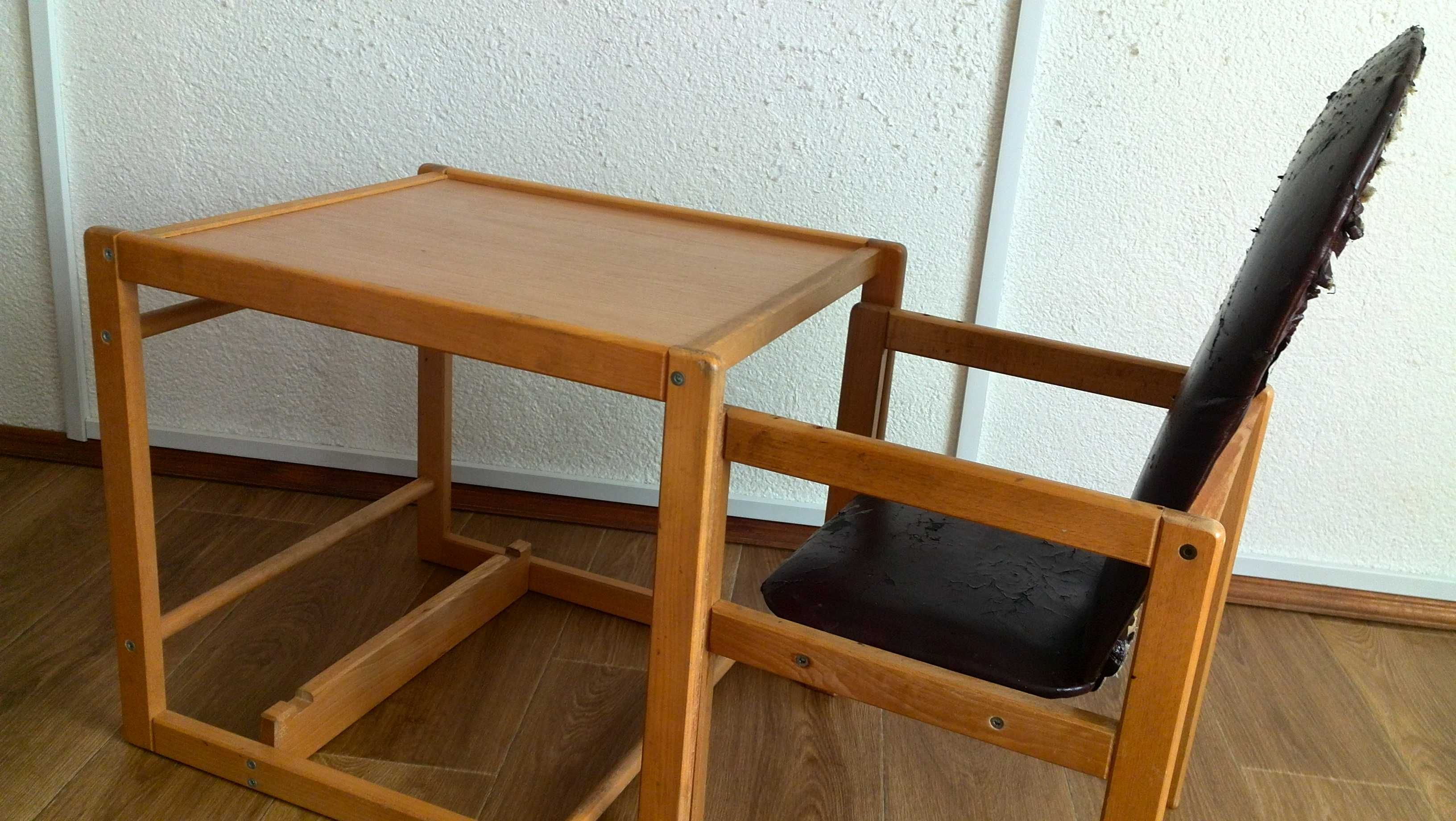 Стол со стульчиком, для кормления (трансформер)