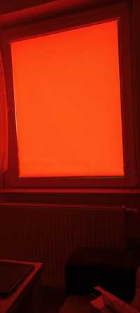 Roleta materiałowa - okno - 100.5x130,5 - kolor pomarańczowy
