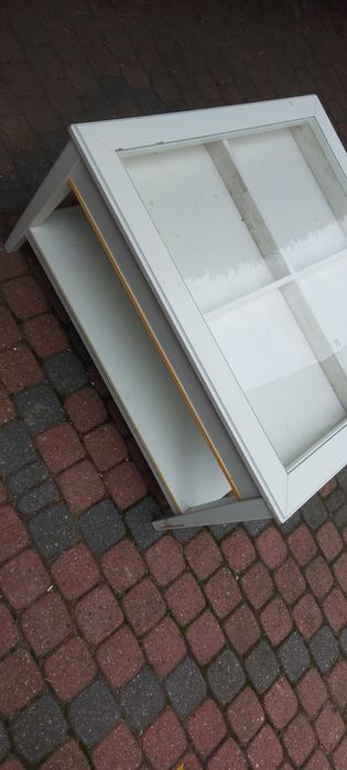 Ława z szyba i szufladą