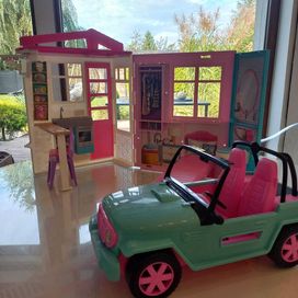 Domek dla Barbie + Auto Barbie