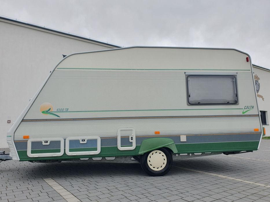 Przyczepa kempingowa Delta Aero 98r Dmc 1050kg Przedsionek 4x osoby