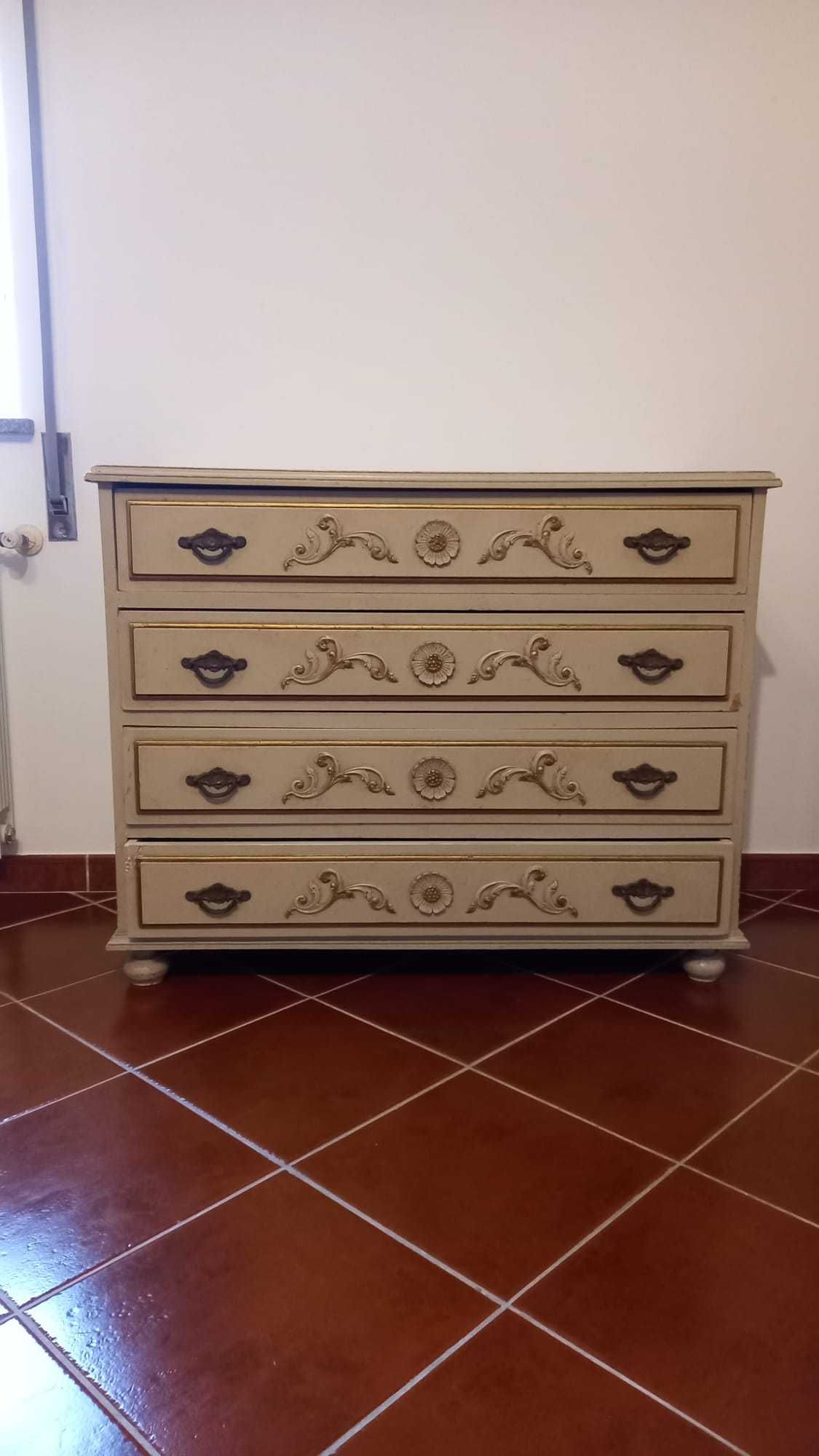 Mobília completa de 8 peças - Vintage p/restaurar - Madeira maciça