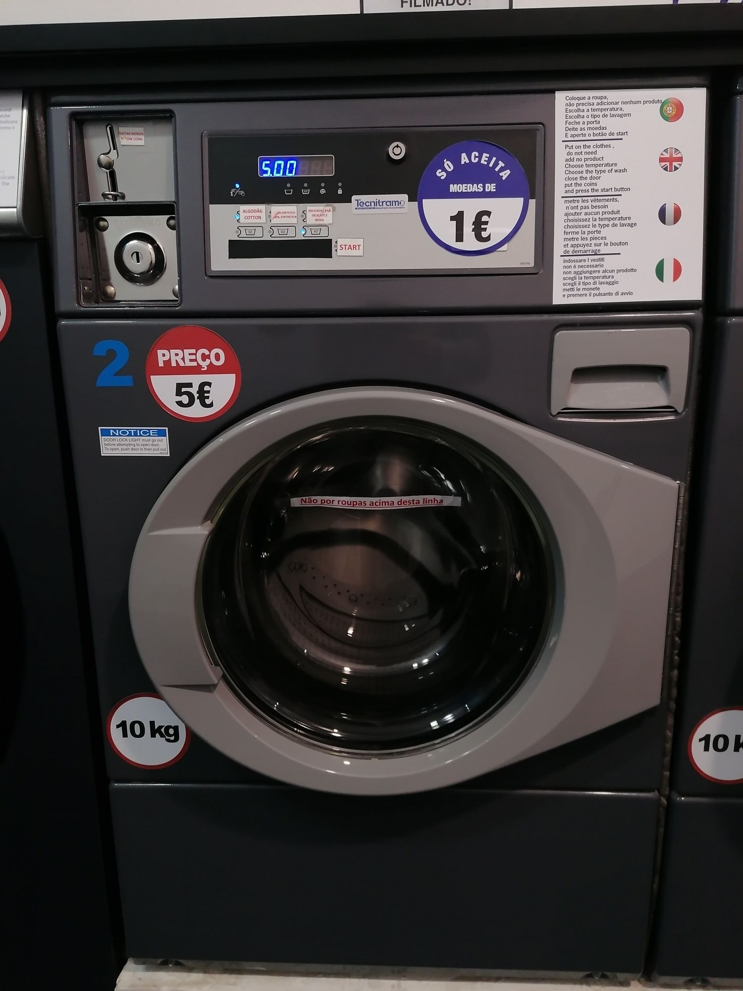 Máquina de lavar roupa Self service ocasião