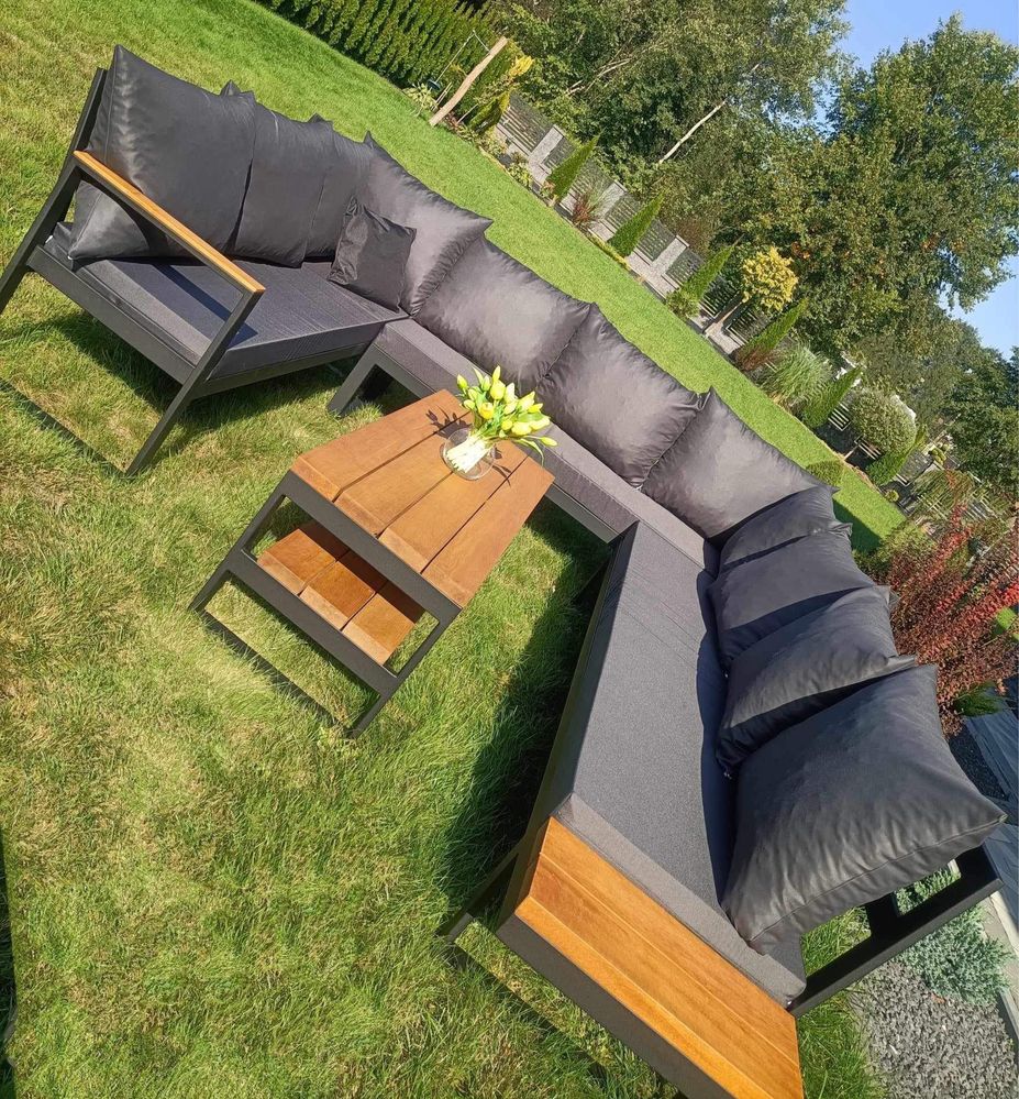 Meble sofa narożnik fotele tarasowe ogród loft nowoczesne