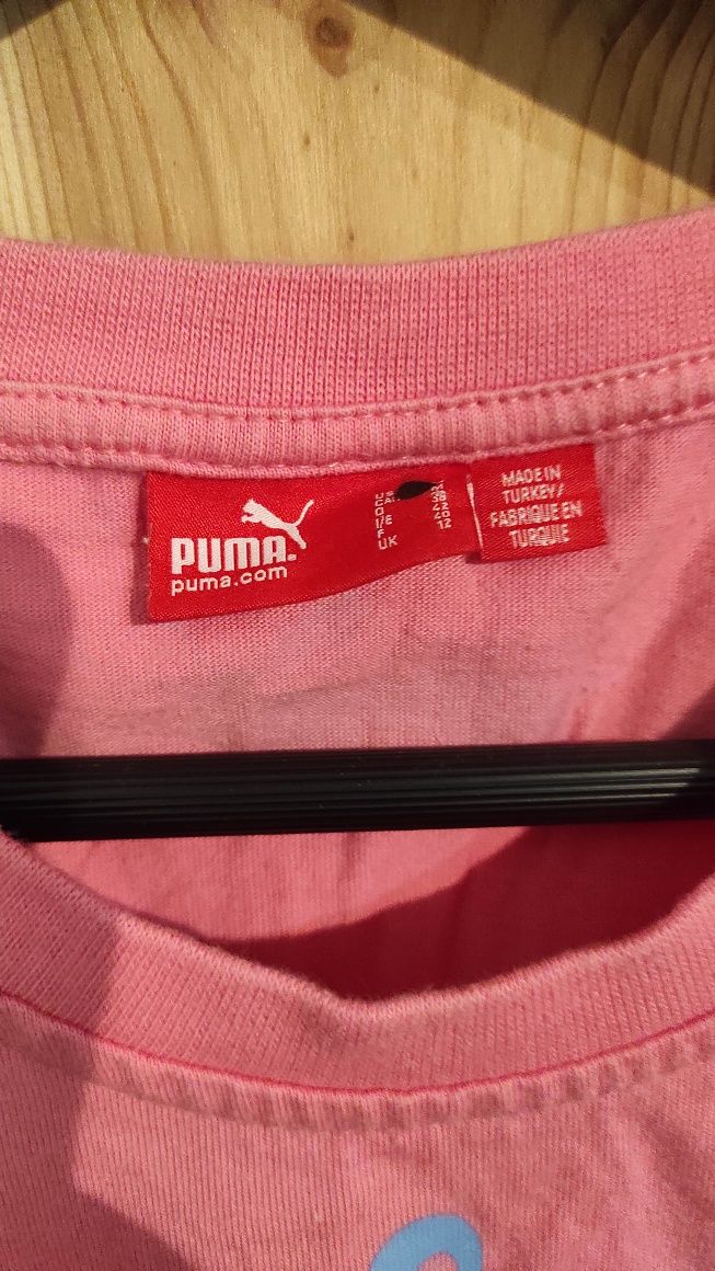 Damska różowa bluzka, koszulka t-shirt puma m