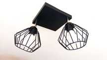lampa wisząca sufitowa żyrandol LED Edison,czarny