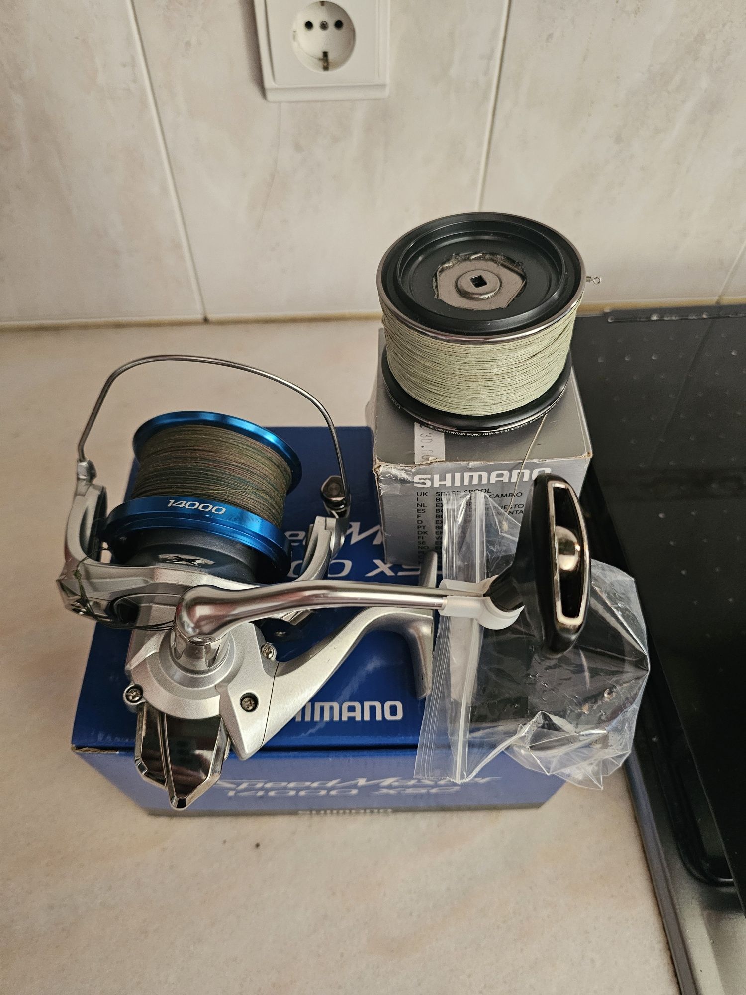 Carreto shimano speedmaster 14000 xsc + bobine extra