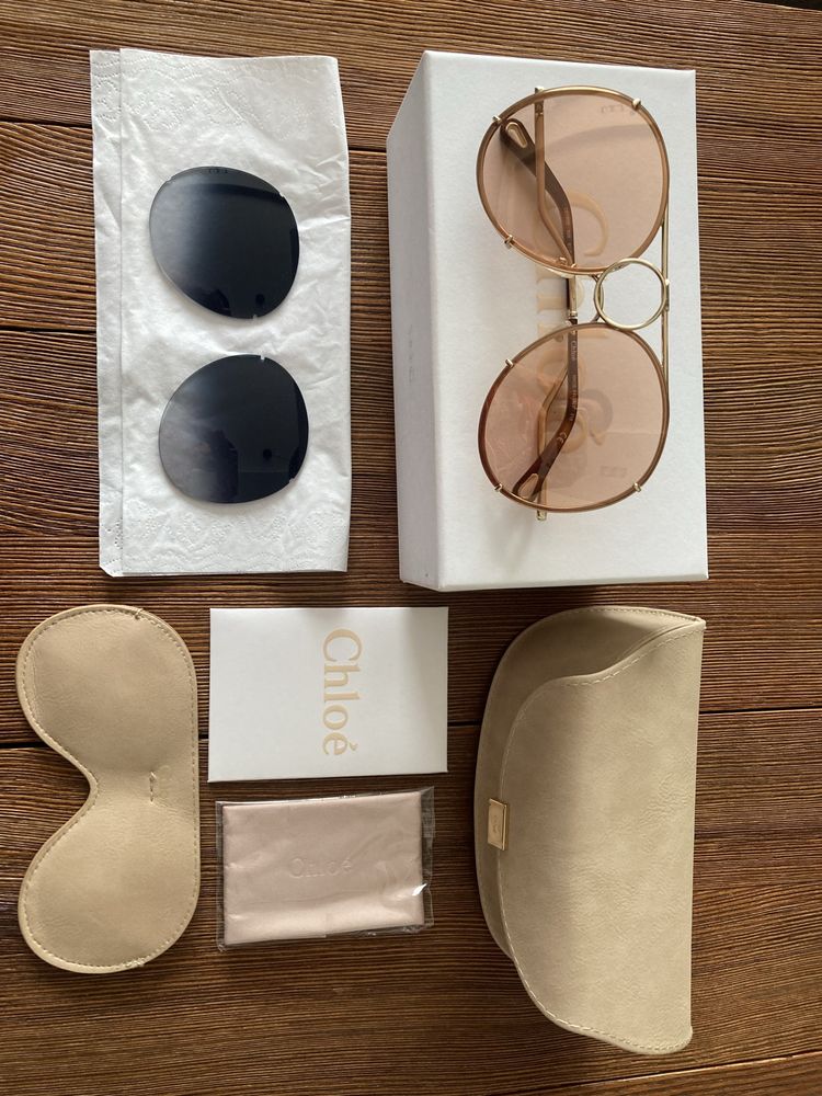 Chloe - okulary jak nowe, wymienne szkła komplet