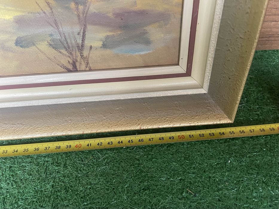 Stary obraz malowany na płótnie