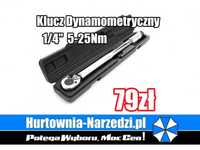 Klucz dynamometryczny 1/4" 5-25Nm Kraft&Dele