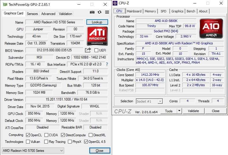 Материнская плата MS-7906 +A10-5800K (4 ядра*3800 МГц) + 8GB DDR3-1866