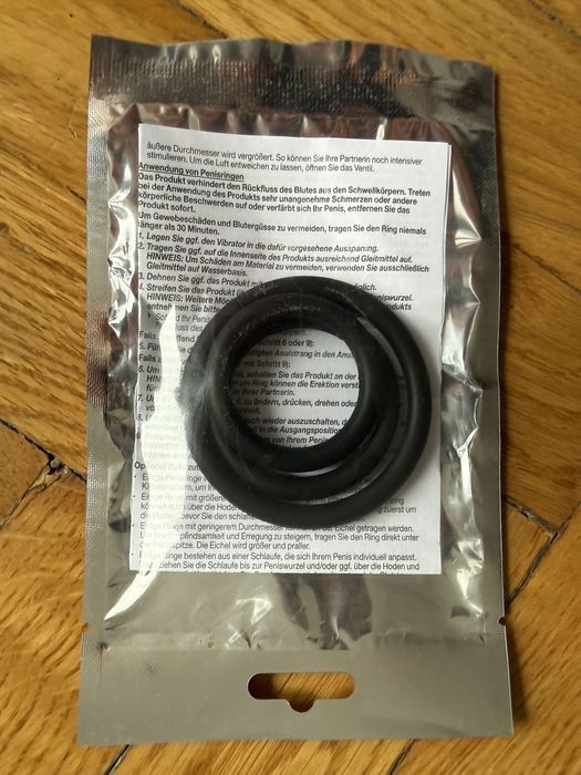 Zestaw 3 silikonowych ringów erotycznych, nowe, różne rozmiary
