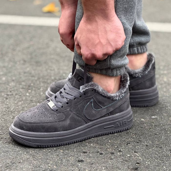 Чоловічі Зимові Кросівки Nike Air Force 1 Low Хутро