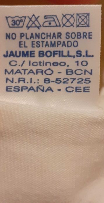 Koszulka biała unisex Mallorca 146/ 152/ 158 wymiary poniżej