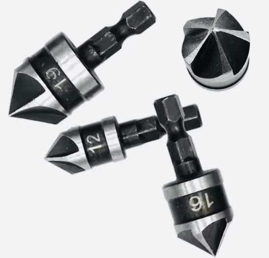 Набір 3шт свердл фрез для потаю