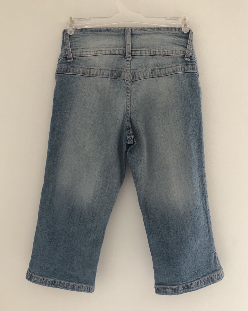 Rybaczki dziewczęce jeans marki H&M Dubster, rozm. 146 (10-11 lat)