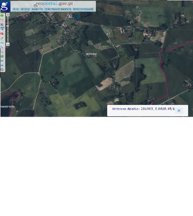 Sprzedam działkę w m.Trygort koło Węgorzewa