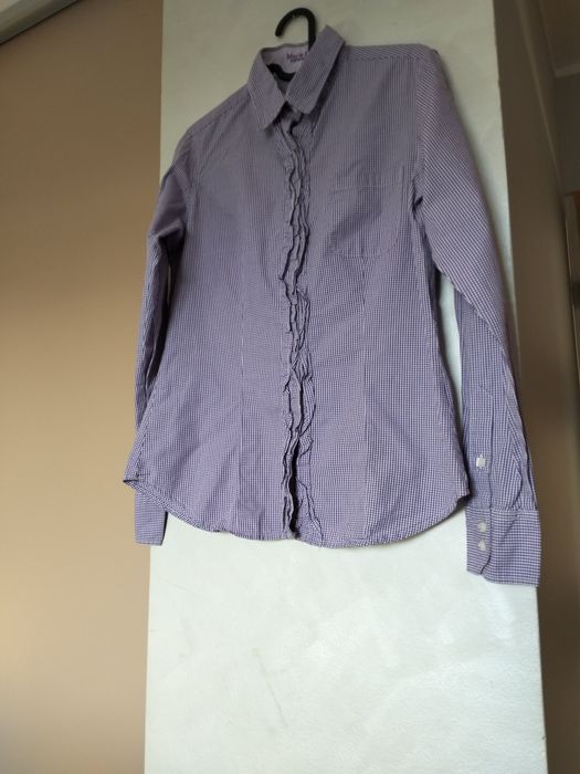 Marie Lund damska koszula w kratę fioletowa rozmiar 36