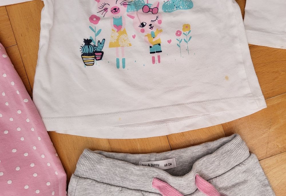 68 mega paka zestaw paczka dla dziewczynki leginsy koszulki snoopy in