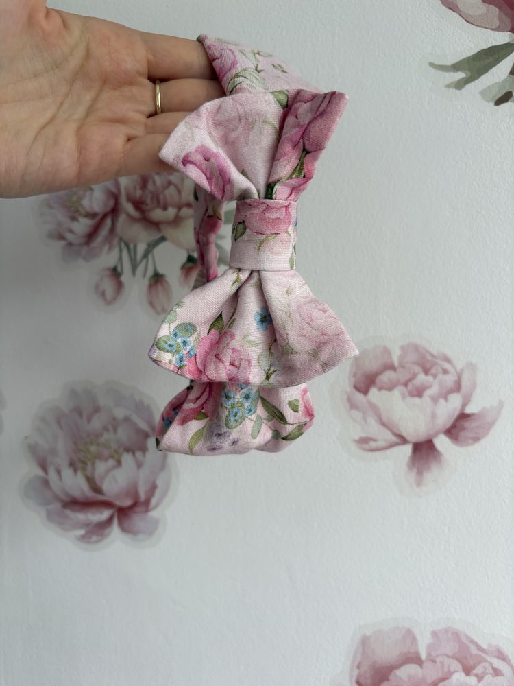 Opaska dla dziewczynki handmade haydi kwiatowy wzor