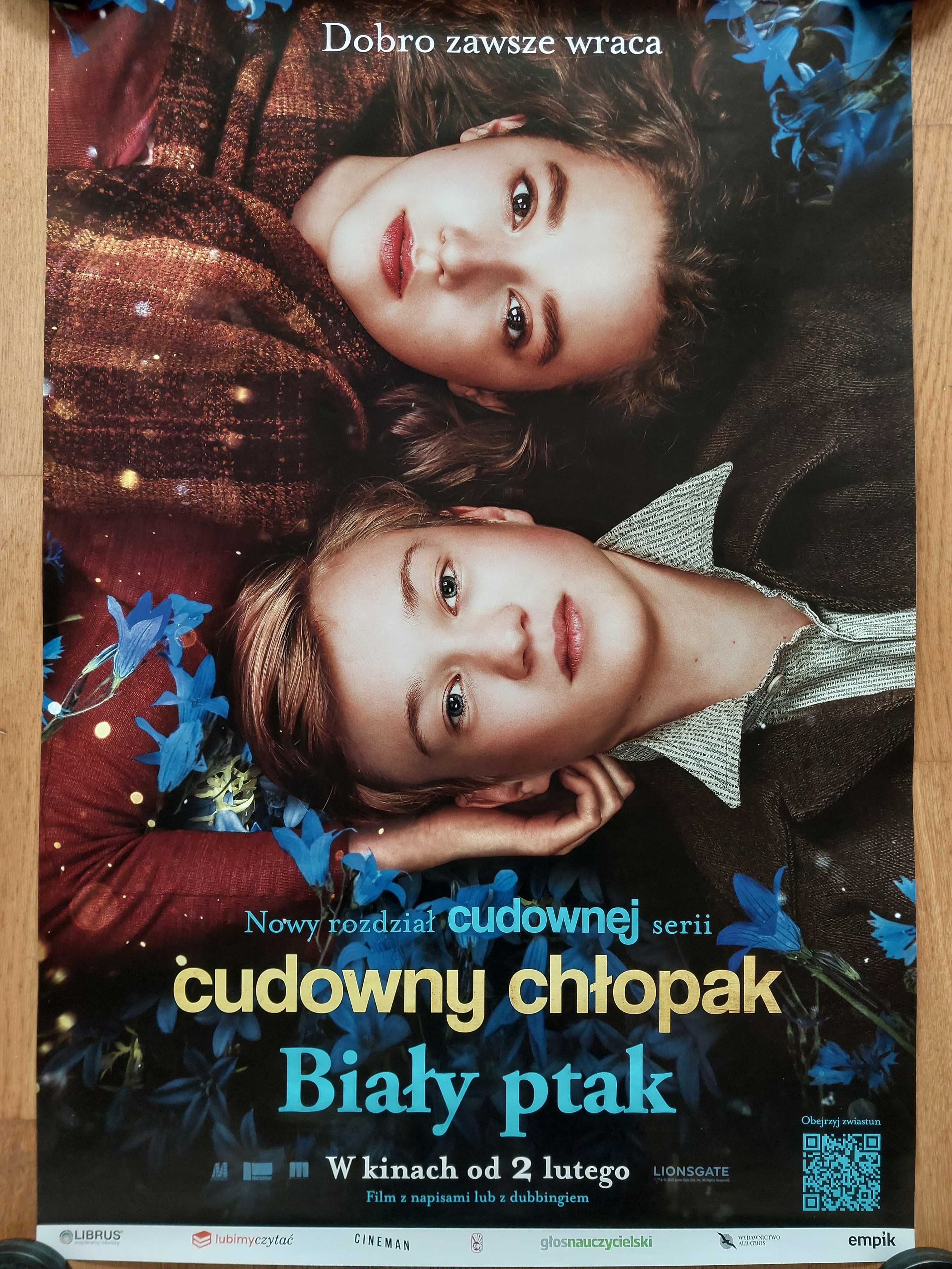 Plakat filmowy ,,Cudowny chłopak. Biały ptak"