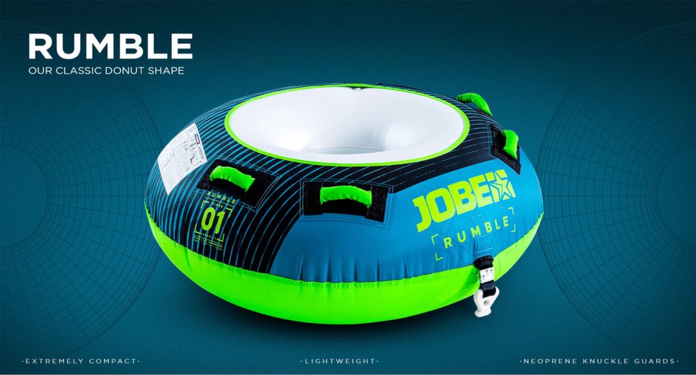 Dmuchane koło do holowania JOBE Rumble 1P Green