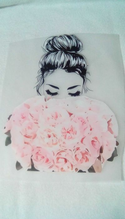 DUŻA 17x24 naprasowanka wprasowanka bluza koszulka bluzka poduszka