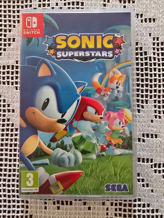 Jogo Nintendo Switch Sonic Superstars, estado impecável e completo
