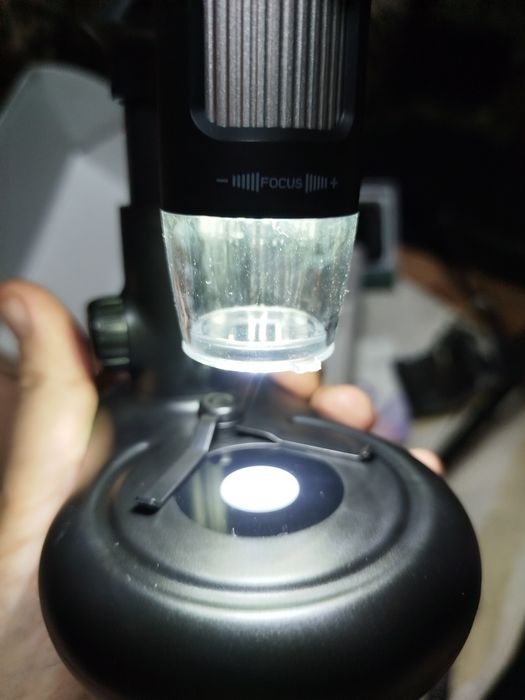 Цифровой микроскоп с экраном.×1600. FUL HD. Аккумулятор