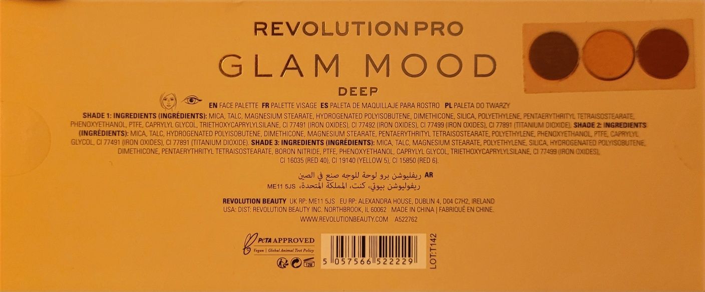 Revolution Pro Glam Mood Paleta cieni Deep