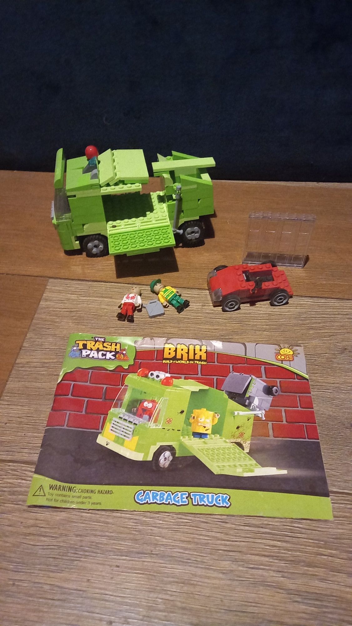 Klocki lego trash pack brix garbage truck