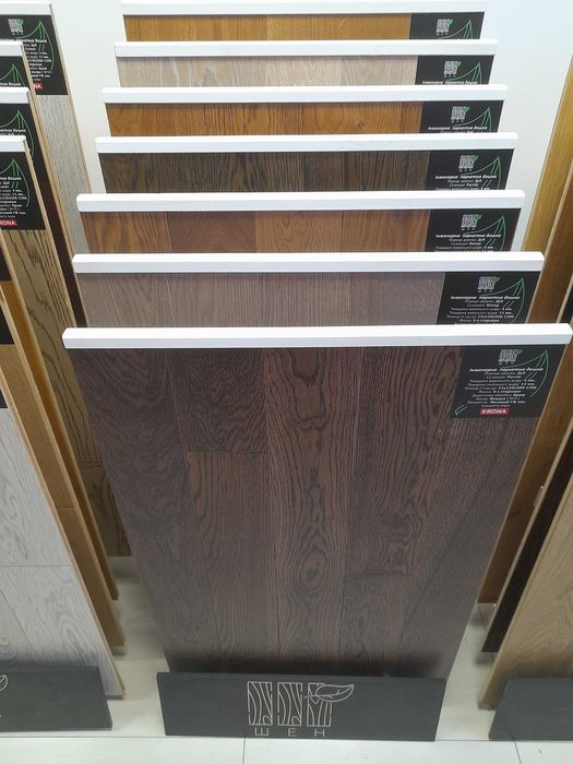 Паркетна дошка 2-шарова 15х120х500-1500мм