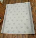IKEA Himmelsk 160x133 szary dywan dzieciecy w gwiazdki
