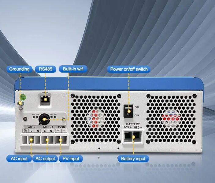 Гибридный инвертор ANJ-6200W-48V-WIFI