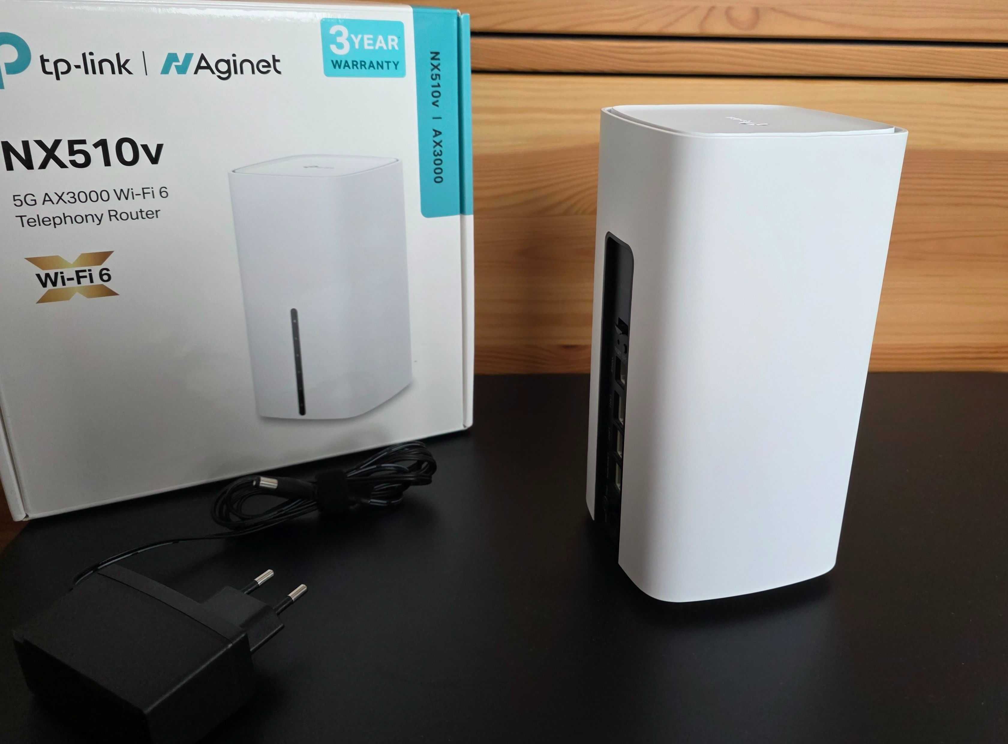 router z modemem 5G TP-Link NX510v AX3000, WiFi 6