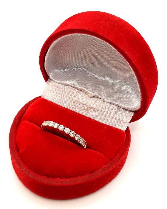 Złota obrączka z Cyrkoniami PR.585 W:1,66gr R.10 InterSKLEP