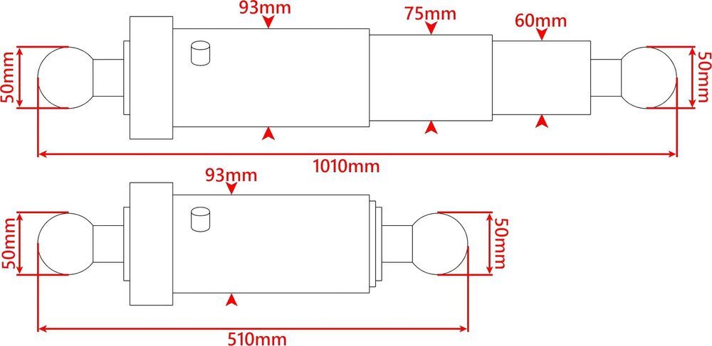 Siłownik hydrauliczny HW , IFA, HL 6011 HL 8011 [7199]