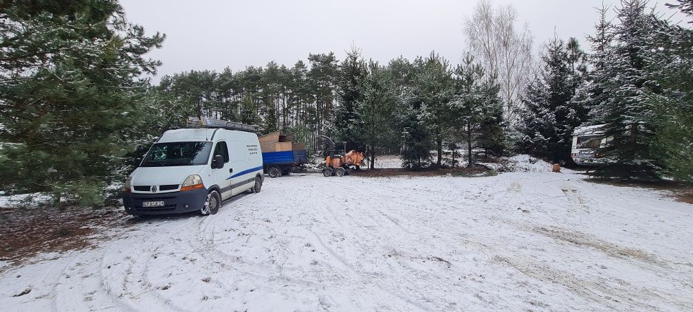 Wycinka przycinka drzew, rębak, karczowanie działek, koszenie trawy
