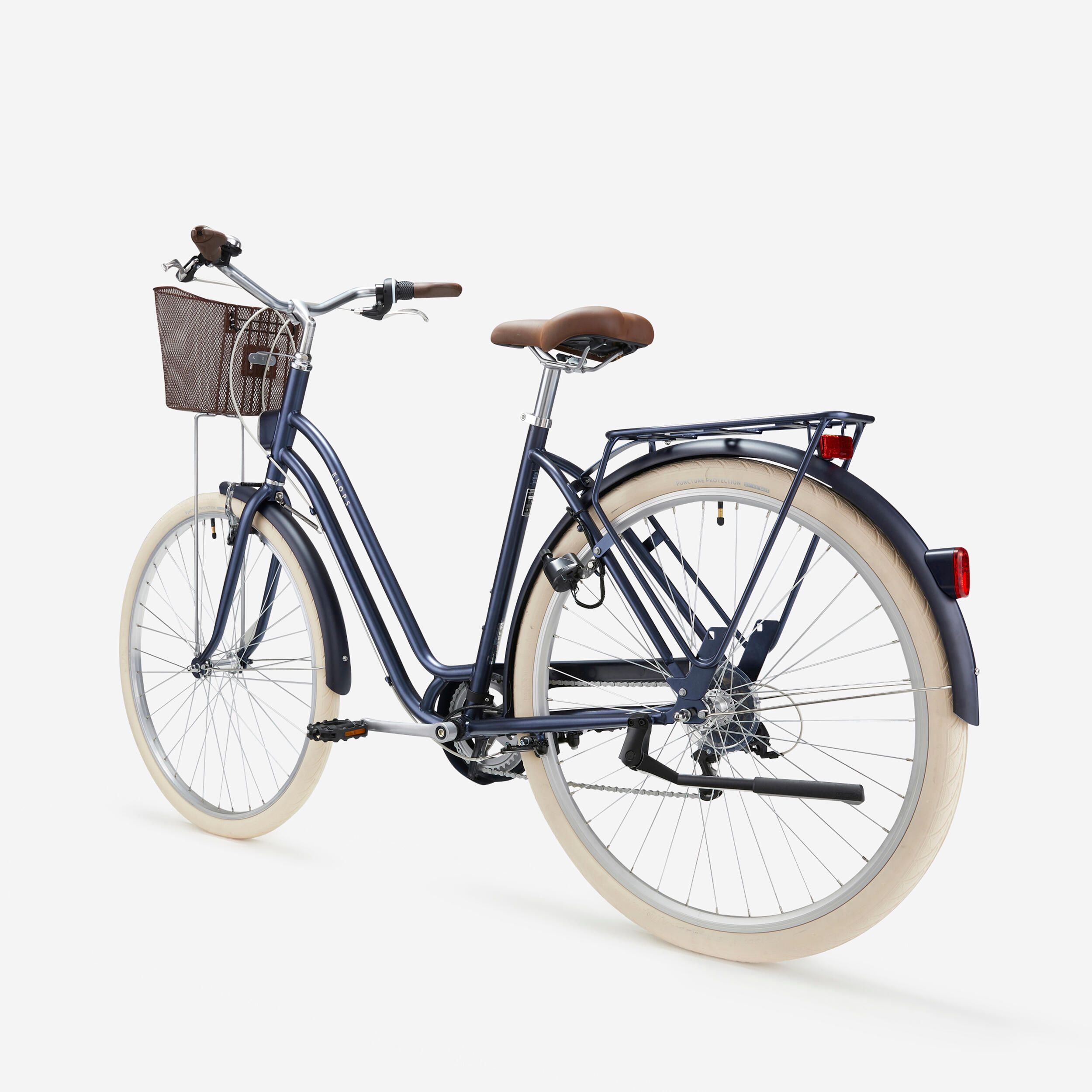 BICICLETA DE CIDADE ELOPS 520 QUADRO BAIXO AZUL