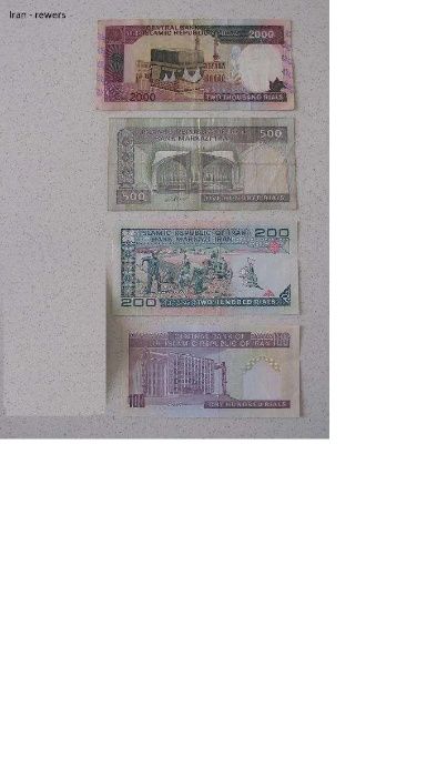 Banknoty Iran używane