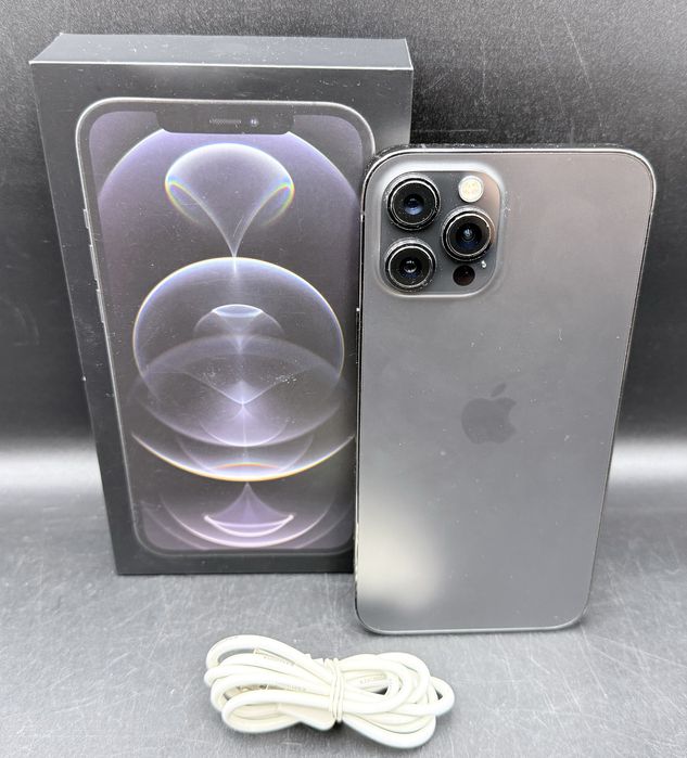 Ładny. iPhone 12 Pro Max, Graphite, 128GB Bat 84%. Lombard Łódź.
