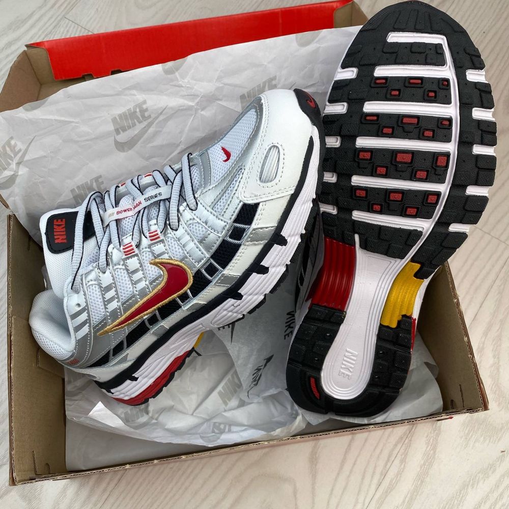Кросівки Nike P-6000 white&red/найк п 6000