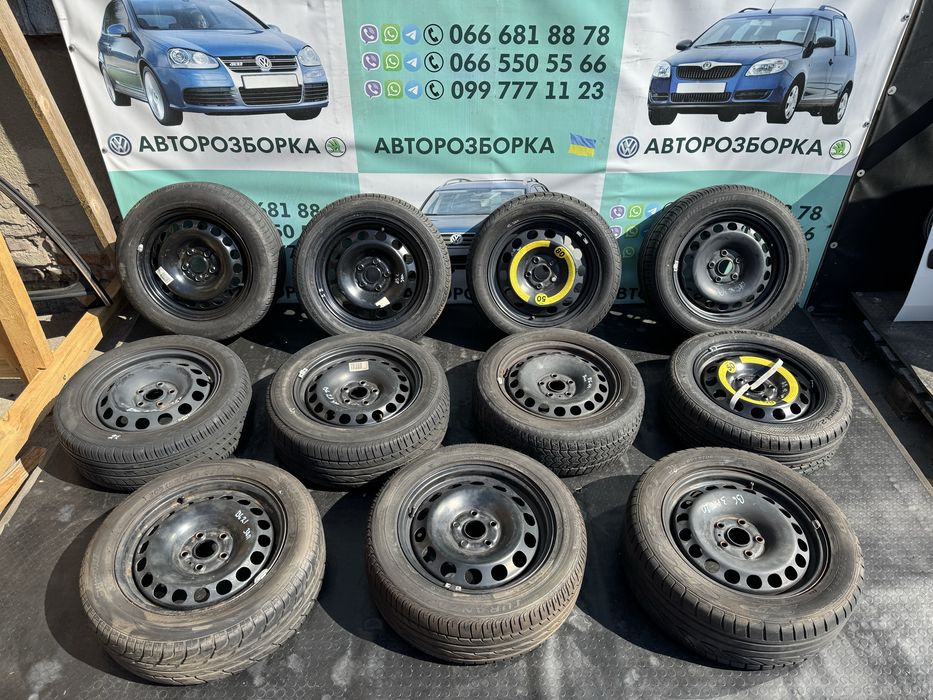 Запаска колесо диск 205/55 R16 фольксваген пассат б6 шкода а5 тоуран